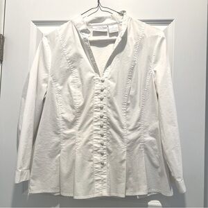 Worthington 3/4 sleeve stretch top with slight flare at the bottom - Size 12